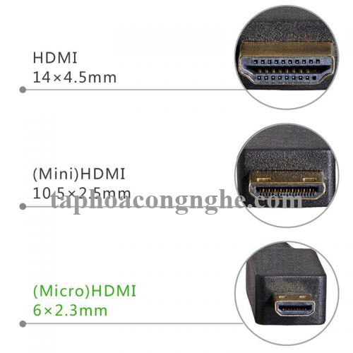 Ugreen 30104 3M màu Đen Cáp chuyển đổi Micro HDMI sang HDMI thuần đồng HD127 30030104